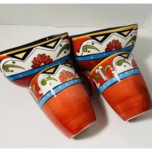Jennifer Garant Roscher Set Of 2 Mugs And 2 Bowls - BEAUTIFUL COLORS!
